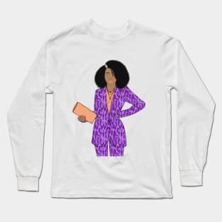 Vision Board | Visionary Black Women Art // Coins and Connections Long Sleeve T-Shirt